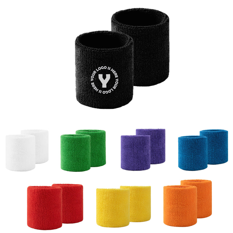 Pure Cotton Solid-Color Sports Wristband
