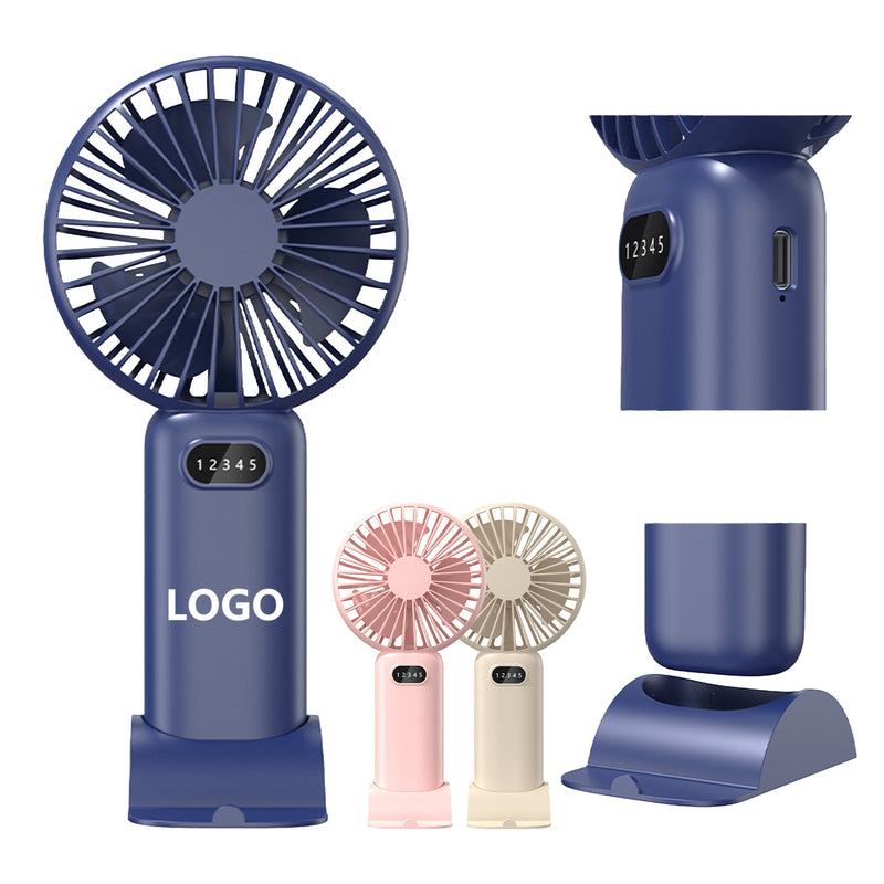 Rechargeable Phone Stand Handheld Fan