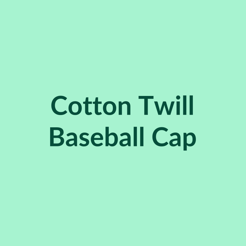 Cotton Twill Baseball Cap
