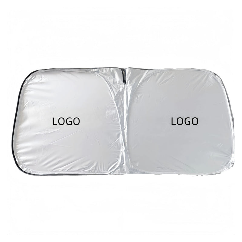 Silver Coated Fabric Car Suv Windshield Foldable Parasol