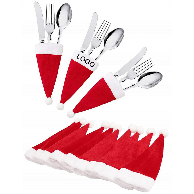 Santa Hat Silverware Holder