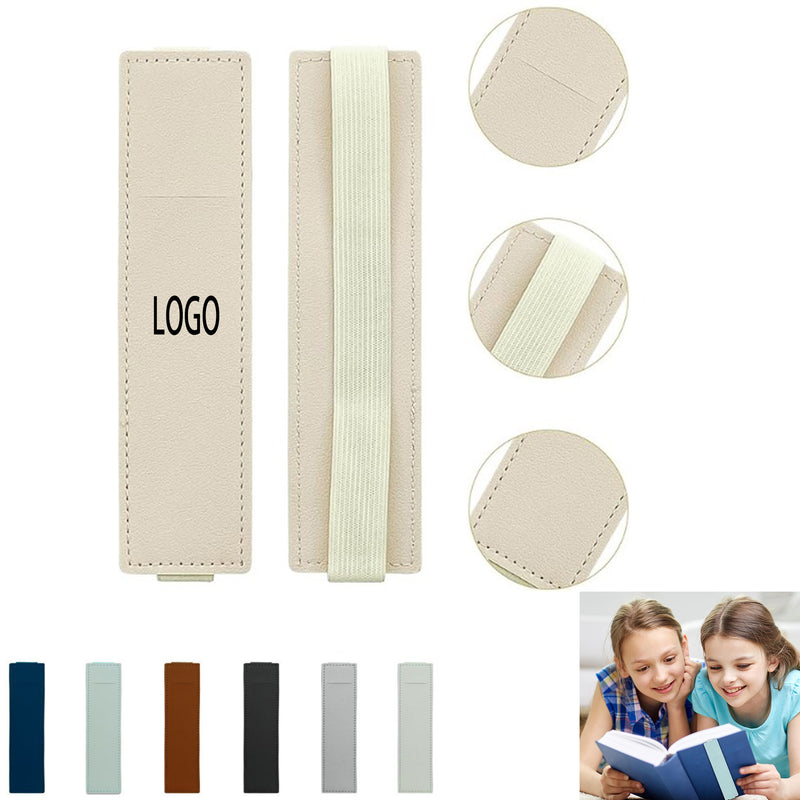 Elastic Band PU Pen Holder