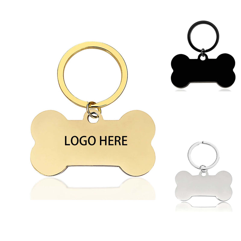 Bone Shaped Stainless Steel Keychain