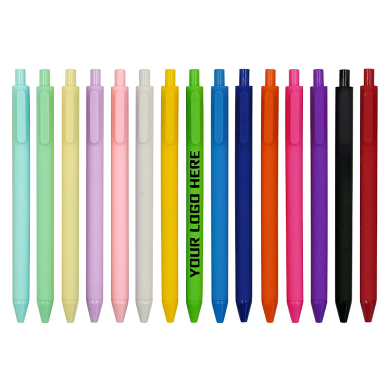 Solid Color Frosted Push-Up Neutral Pen