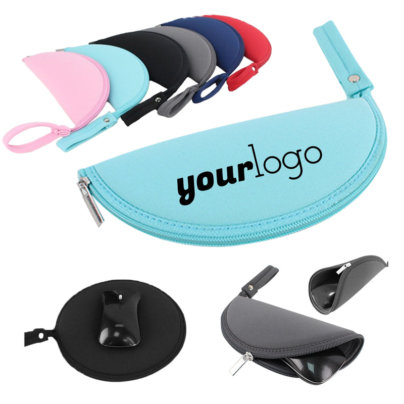 Thickened Mouse Pad Zipper Storage Bag