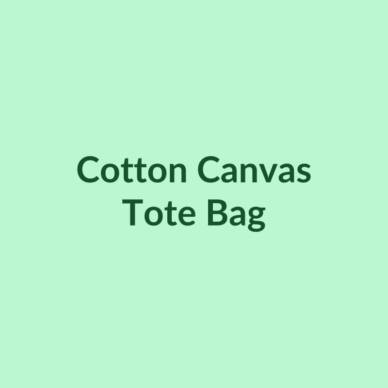 Cotton Canvas Tote Bag