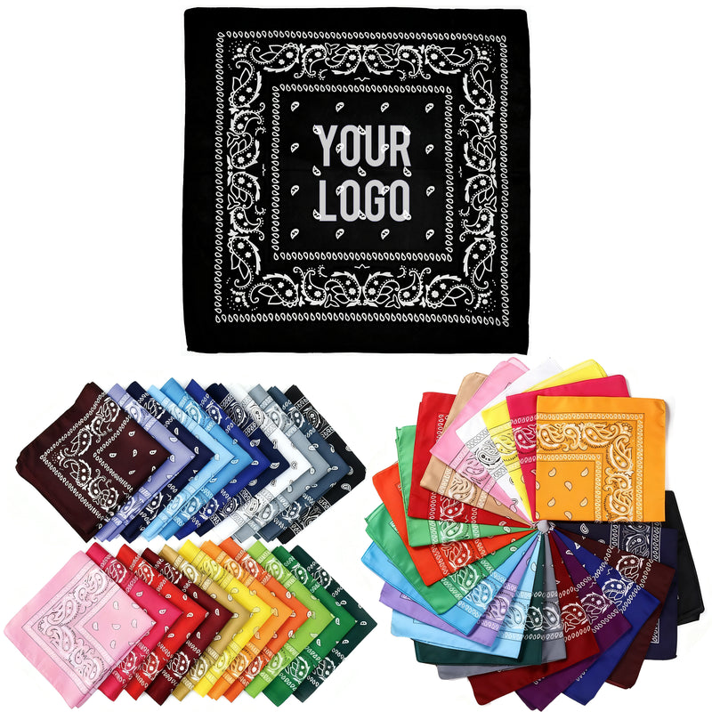 Paisley Print Polyester Bandana