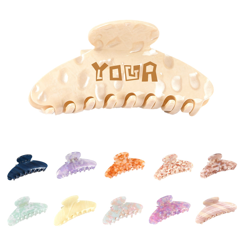 Large-Size Acetate Textured Hair Clip