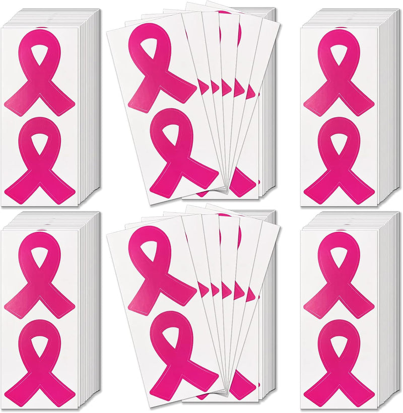 Pink Ribbon Stickers Breast Cancer Awareness Stickers