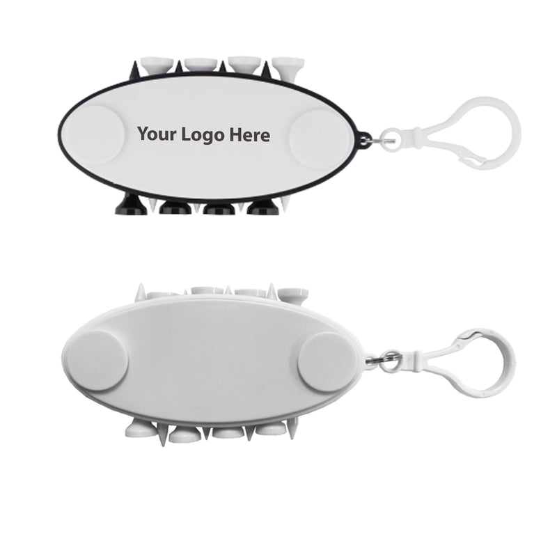 Golf Tee Carrier With 8 Tees And 2 Ball Markers