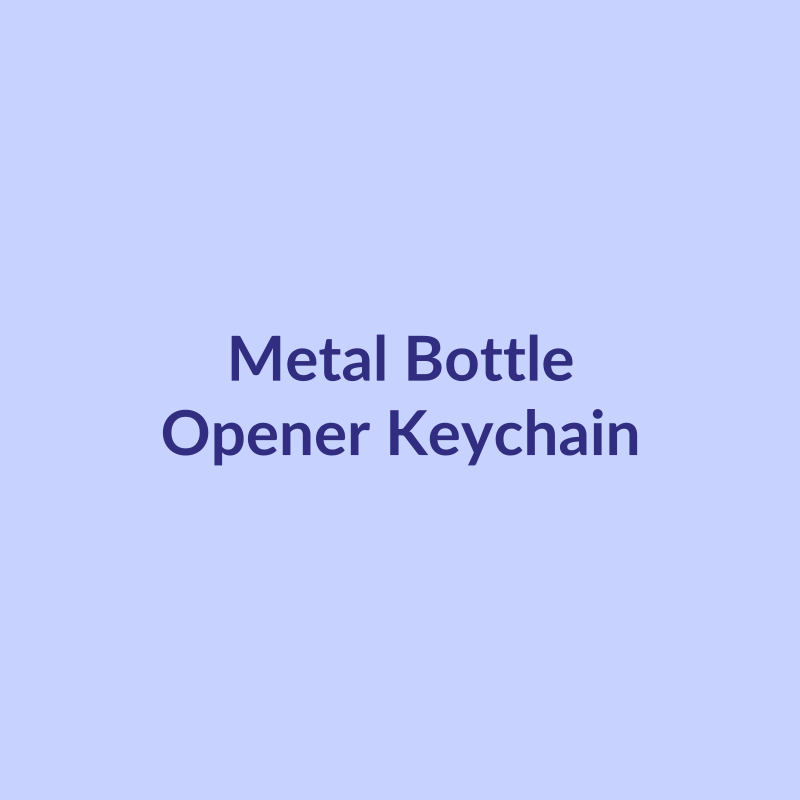 Metal Bottle Opener Keychain