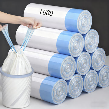Thick Drawstring Trash Bags for Home Kitchen