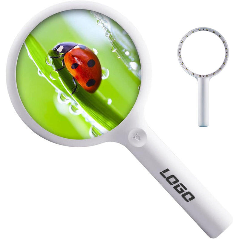 30X Rechargeable Magnifier With LED Light