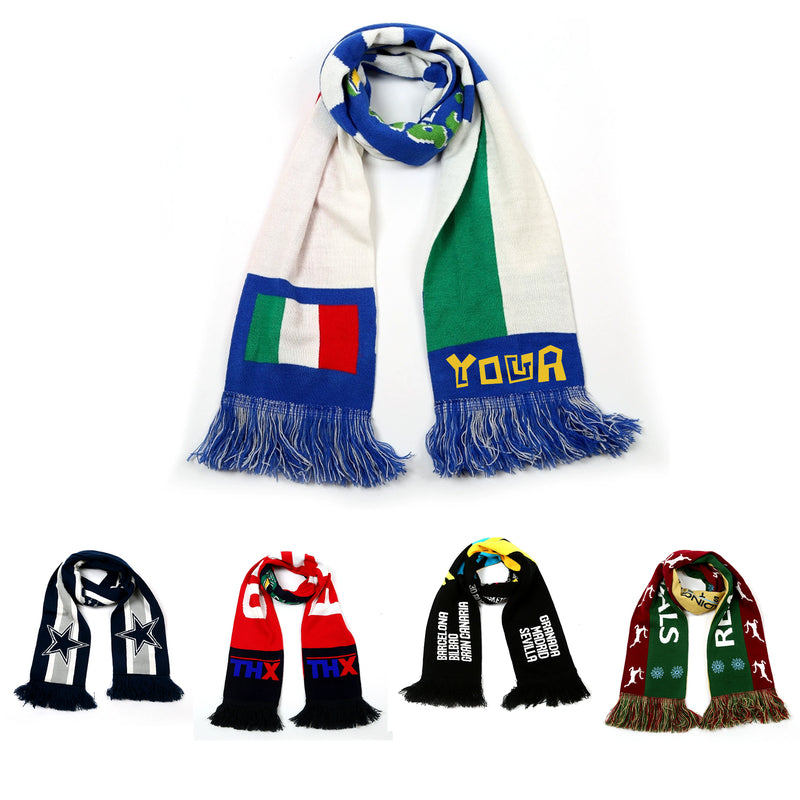 High-Elastic Warm Custom Knitted Jacquard Scarf