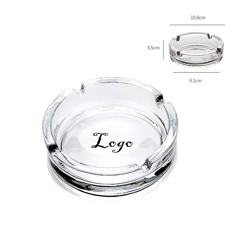 Round Glass Ashtray