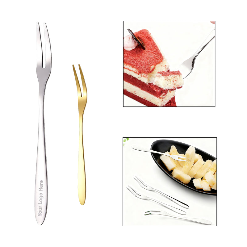 Stainless Steel Two-Prong Fruit Fork