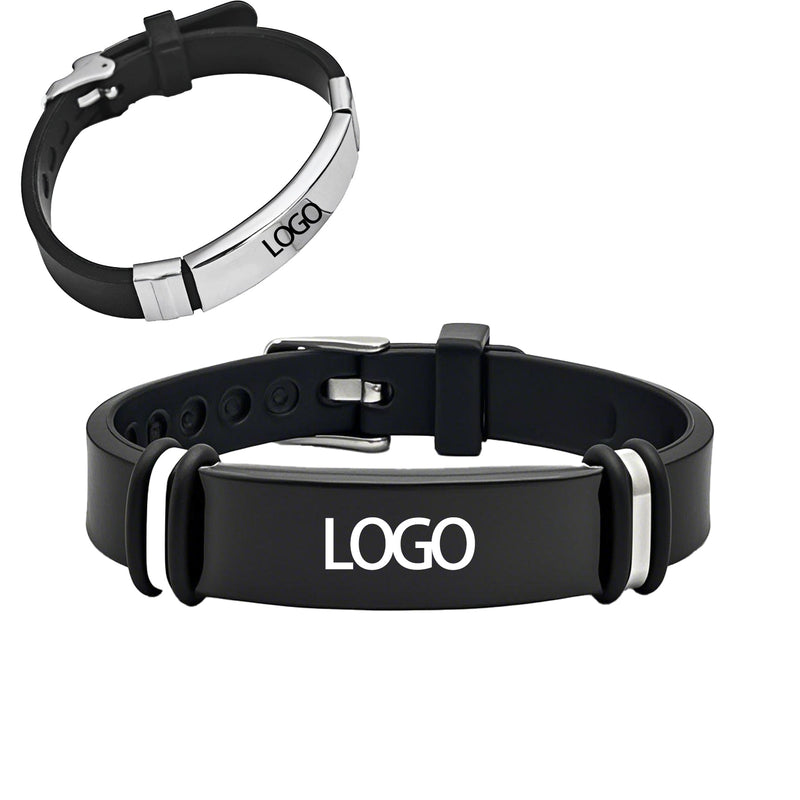 Stainless Steel And Silicone Wristband