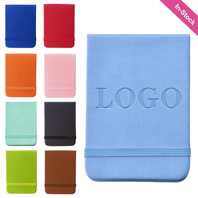A7 Portable Notebook with PU Leather Cover and Elastic Band