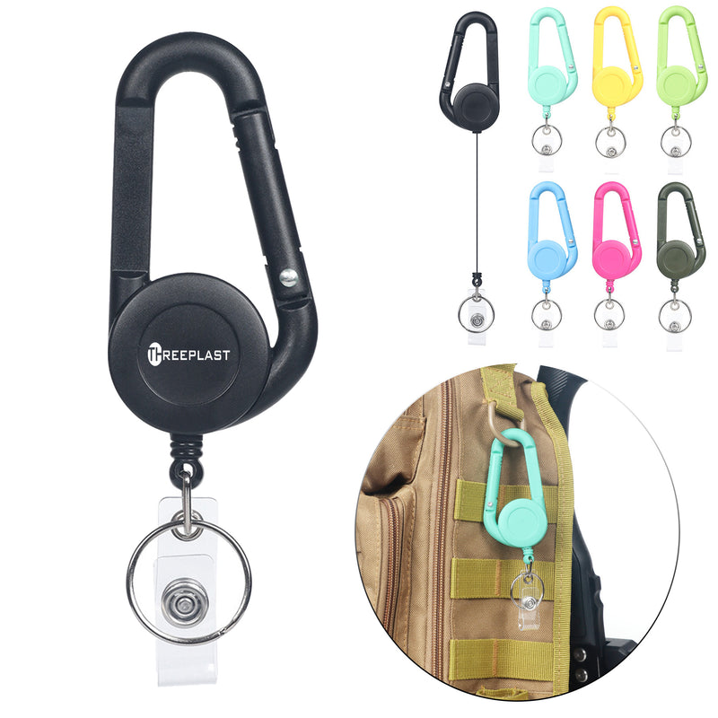 Retractable Carabiner Keychain
