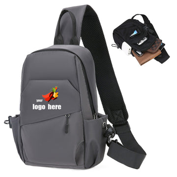 Single-Shoulder Crossbody Oxford Backpack
