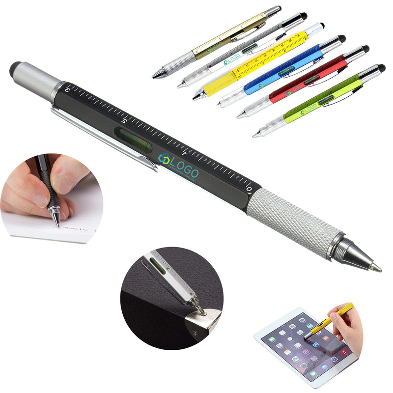 Multifunction 6 In 1 Tool With Ballpoint Pen