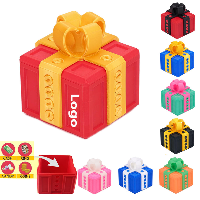 3 Inch Screw-On Surprise Prank Gift Box - Christmas Edition