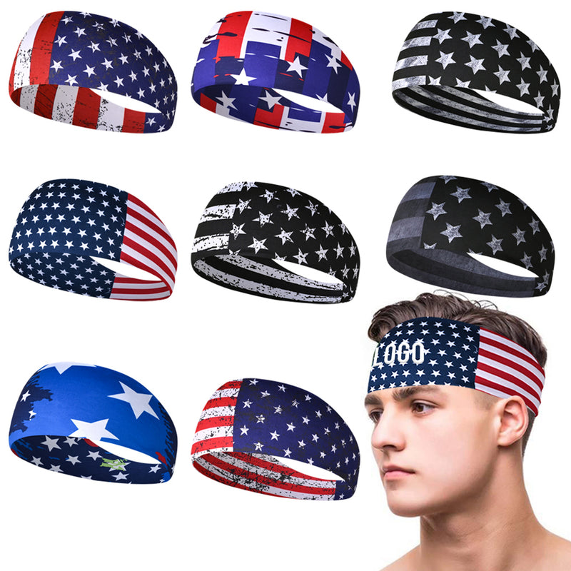 American Flag Sports Headband