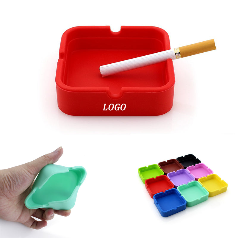 Square Design Silicone Ashtray