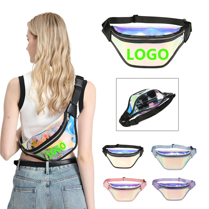 Holographic Clear TPU Crossbody Waist Bag