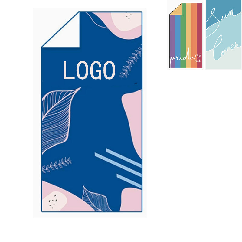 Multifunctional Microfiber Double-Sided Fleece Beach Towel