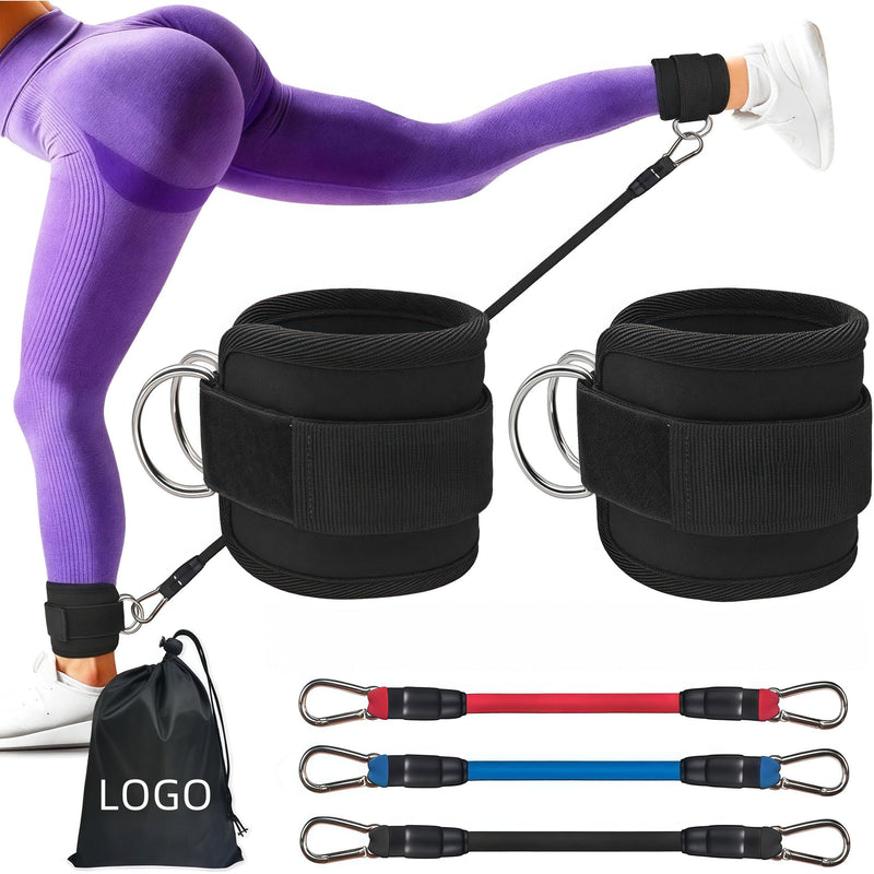 6 in 1 Ankle Resistance Band For Leg Booty Workout Equipment