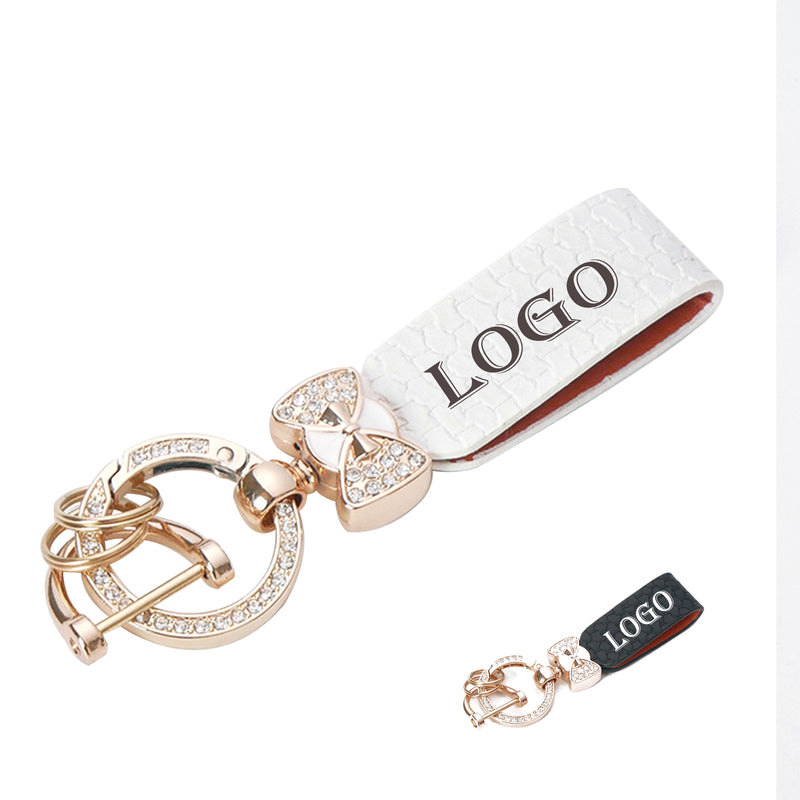 Texture Leather Keychain