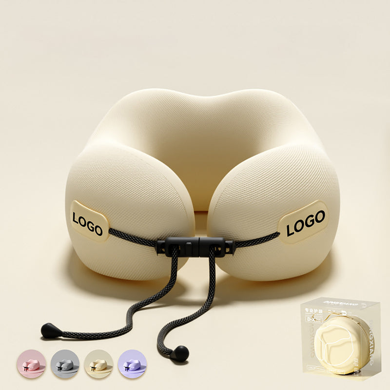 Memory Foam Travel Neck Pillow for Plane Train