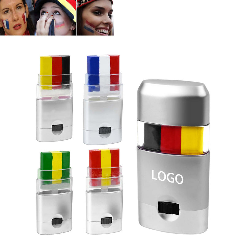 Three Color Human Face Painting