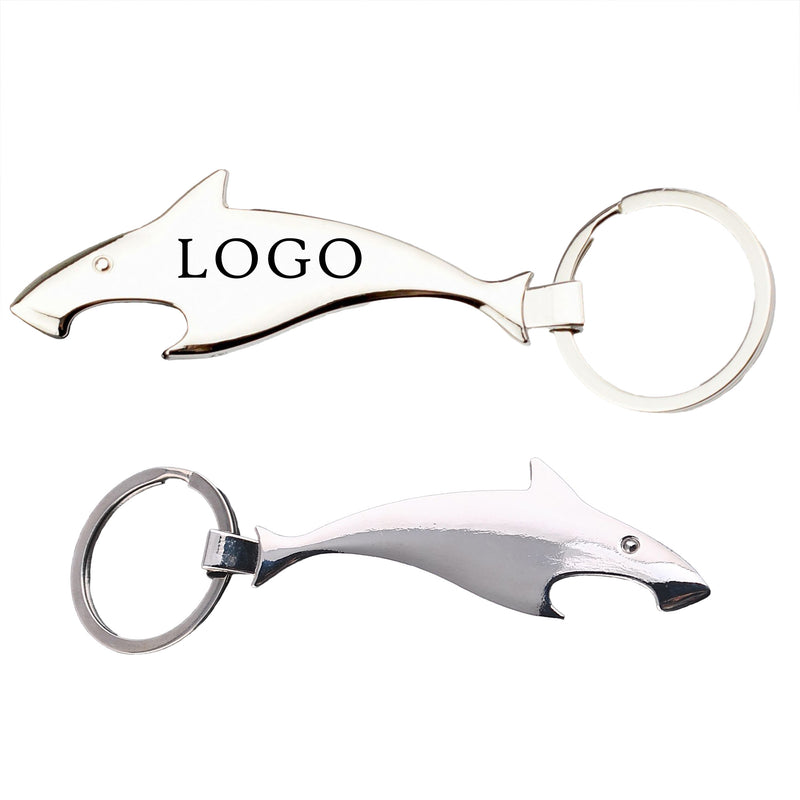 Shark Metal Bottle Opener Keychain