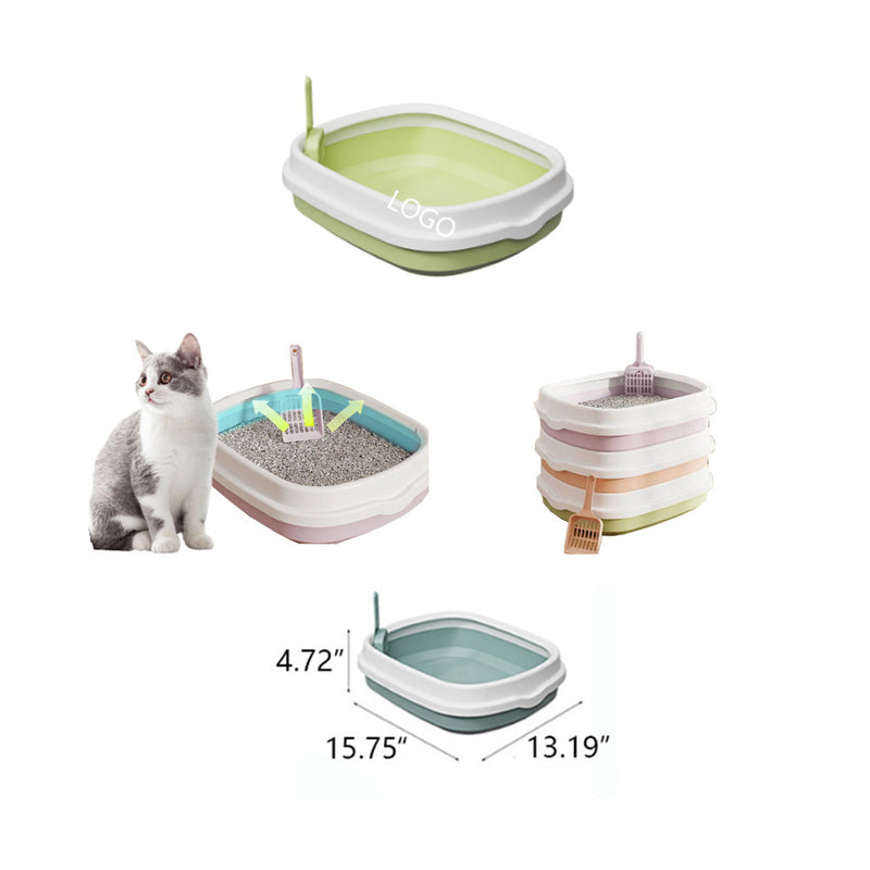 Semi-Enclosed Anti-Splash Cat Litter Box