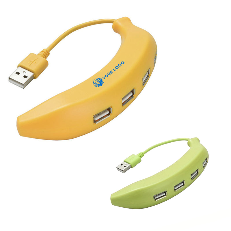 High Speed Cute Banana 4-Port USB 2.0 Hub