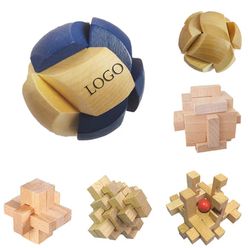 Beech Wood Luban Lock Puzzle Toy