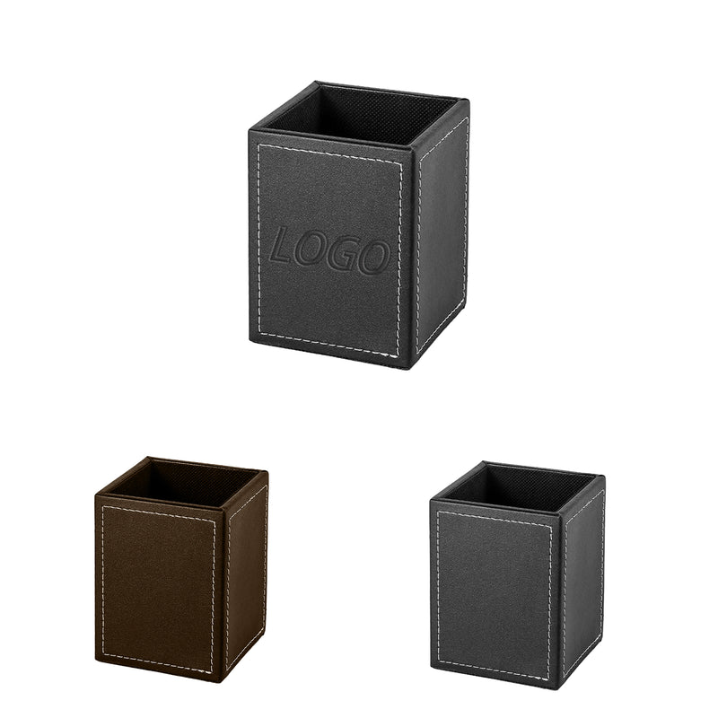 Faux Leather Square Storage Box(3.43