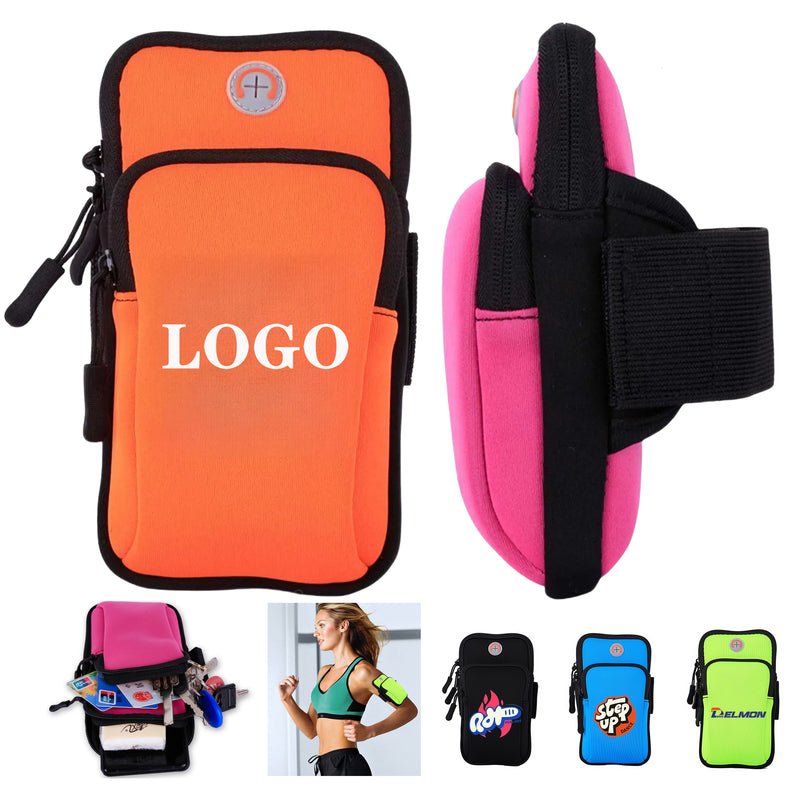 Multifunctional Waterproof Sports Cellphone Armband Bag W/Headphone Hole