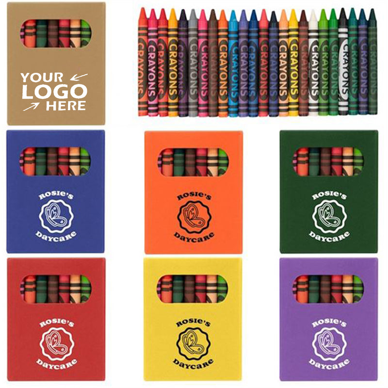 24 Piece Crayon Set With Custom Imprint