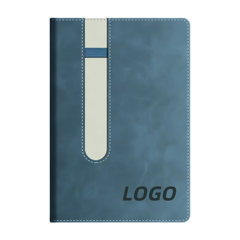 PU A5 Business Notebook With Elastic Pen Insert