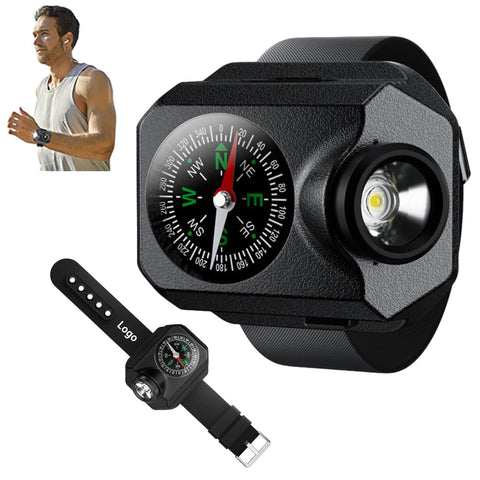 USB Rechargeable LED Light Outdoor Running Watch