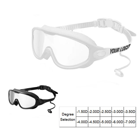 Large Frame Hd Nearsighted Swimming Goggles