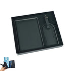 Personalized Leather Passport Holder Luggage Tag Set