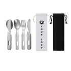 3 Pcs Knife Fork Spoon Tableware Cutlery Set For Traval