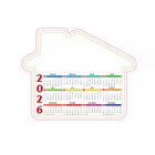 Full Year Monthly Magnetic Calendar For Fridge