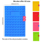 A6 Silicone Soft-Cover Building Blocks Notebook