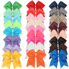 Jumbo 8 Inch Cheer Hair Bow With Elastic Holder