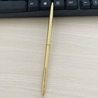 Metal Pen W/ Electroplated Stand Cap, Refillable Slim Body